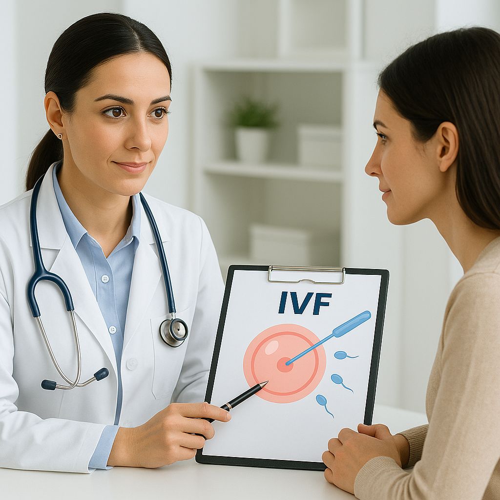 Doctor Explaining IVF Treatment to Patient